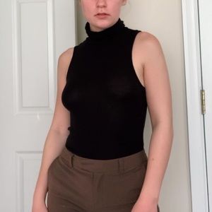 Black Turtleneck Tanktop